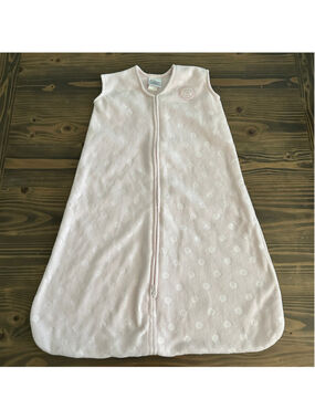 HALO SleepSack Baby 6-12M Pink Fleece Polka Dot Wearable Blanket